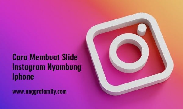 cara membuat slide instagram nyambung iphone